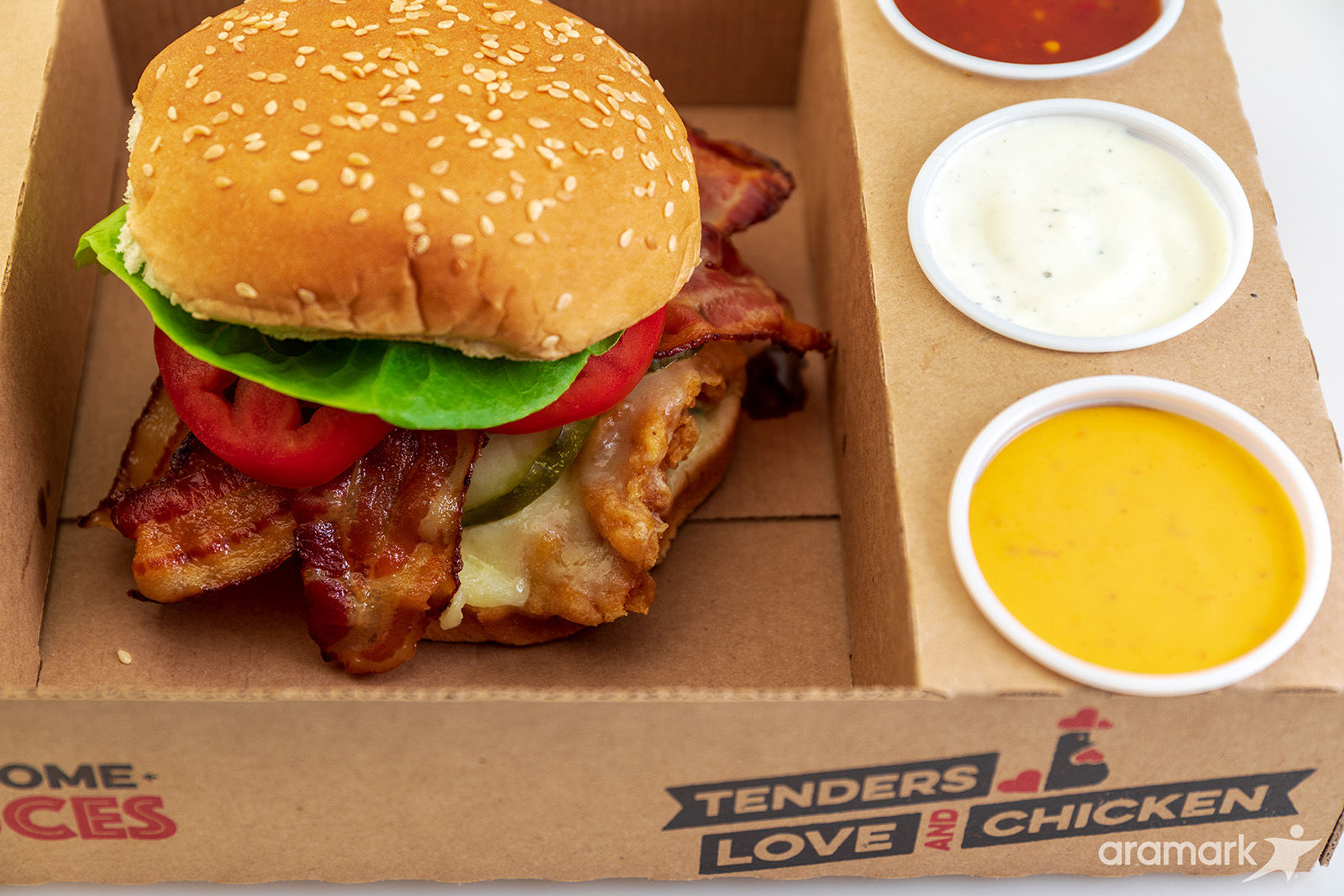 Tenders Love and Chicken sandwich